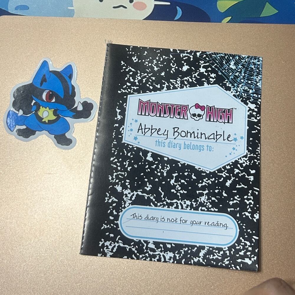 Monster High Abbey Bominable's School's Out Diary Journal Booklet Notebook